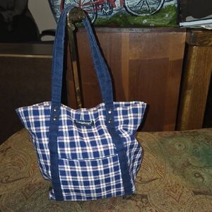Longaberger Homestead Plaid Shoulderbag/Mini Tote. $60 Estimated Retail. EUC.